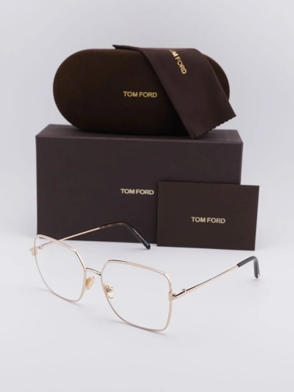 Tom Ford FT5739-B 028 Butterfly Women Eyeglasses 57mm - Gold